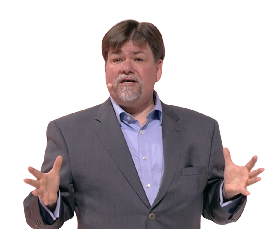 Photo of Christopher Stitt Speaking with open hands